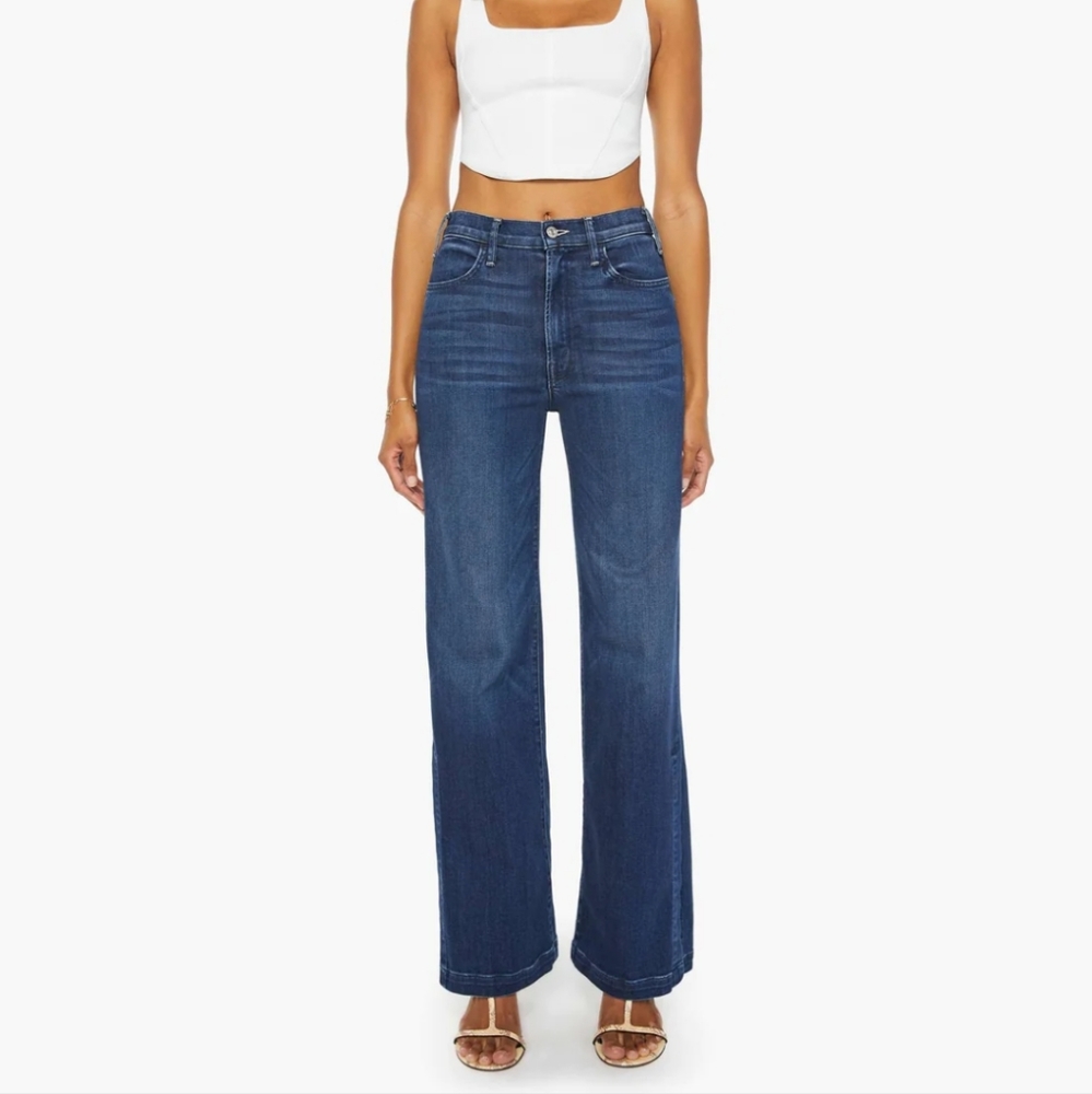 NEW Mother The Hustler Sidewinder jeans in tongue in chic